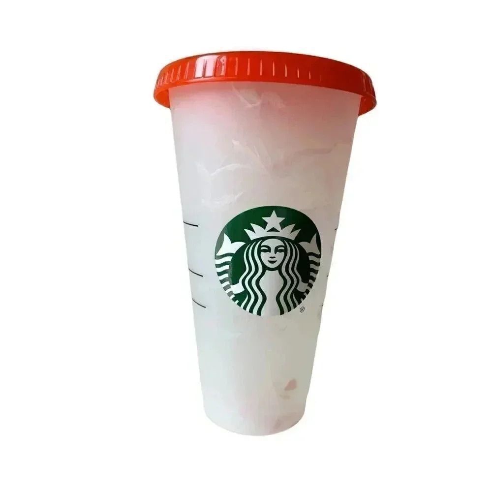 Starbucks Summer 2021 Swirl Color Changing Reusable 24oz. Cold Cup